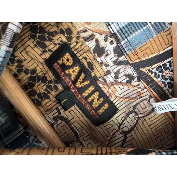 Pavini vintage button up shirt Men’s size Large southwestern Retro - Picture 3 of 9